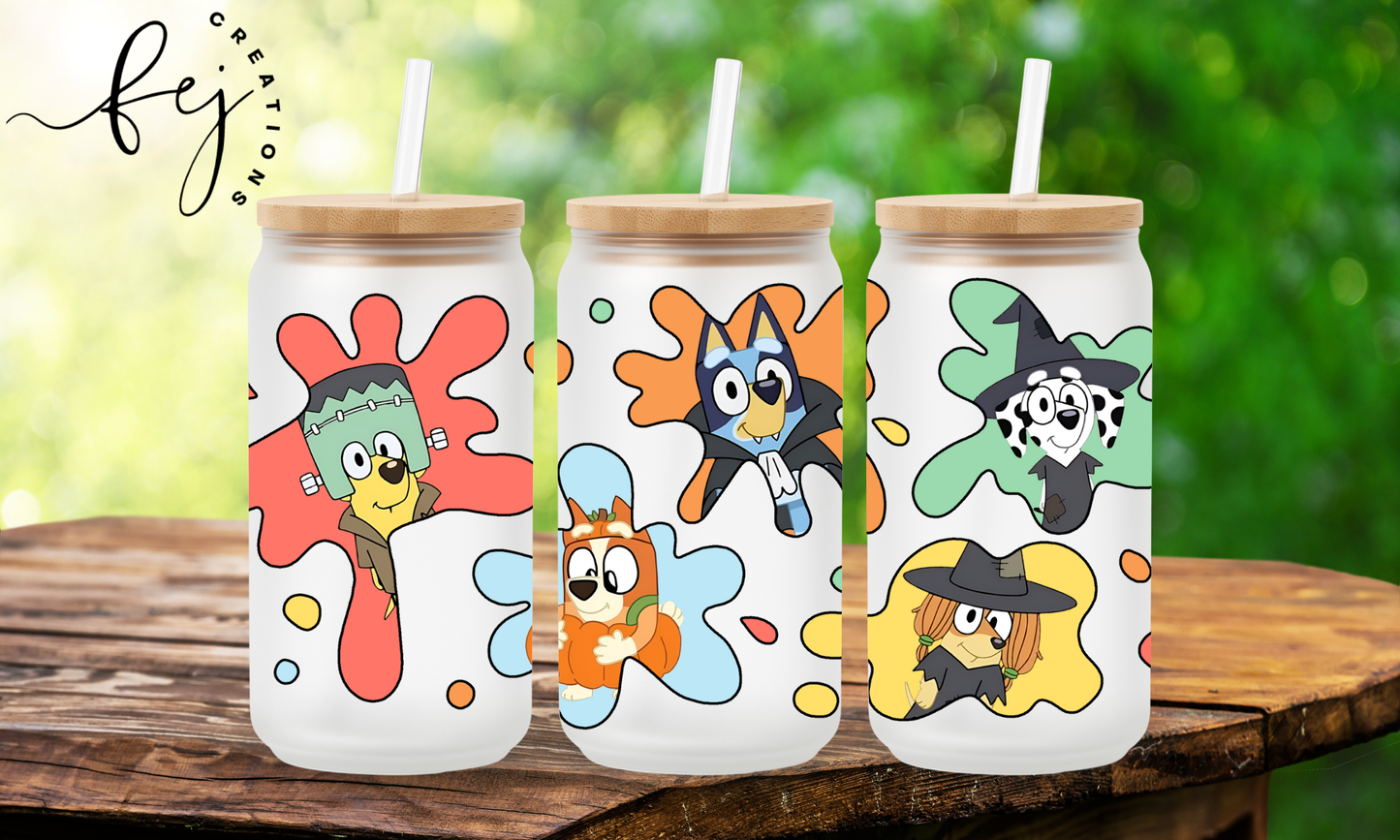 Bluey Splatter Halloween