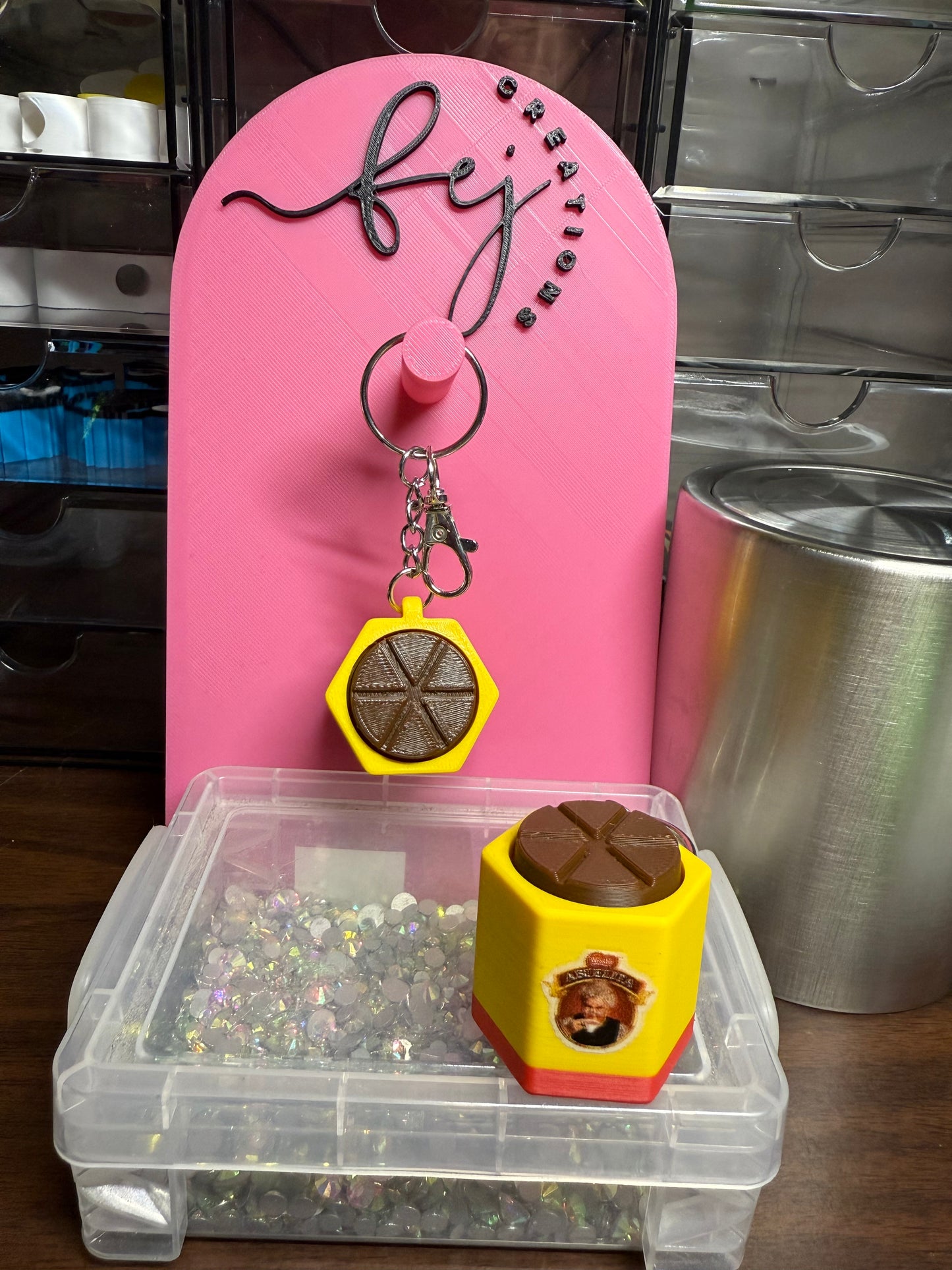 Chocolate Abuelita Clicker Keychain