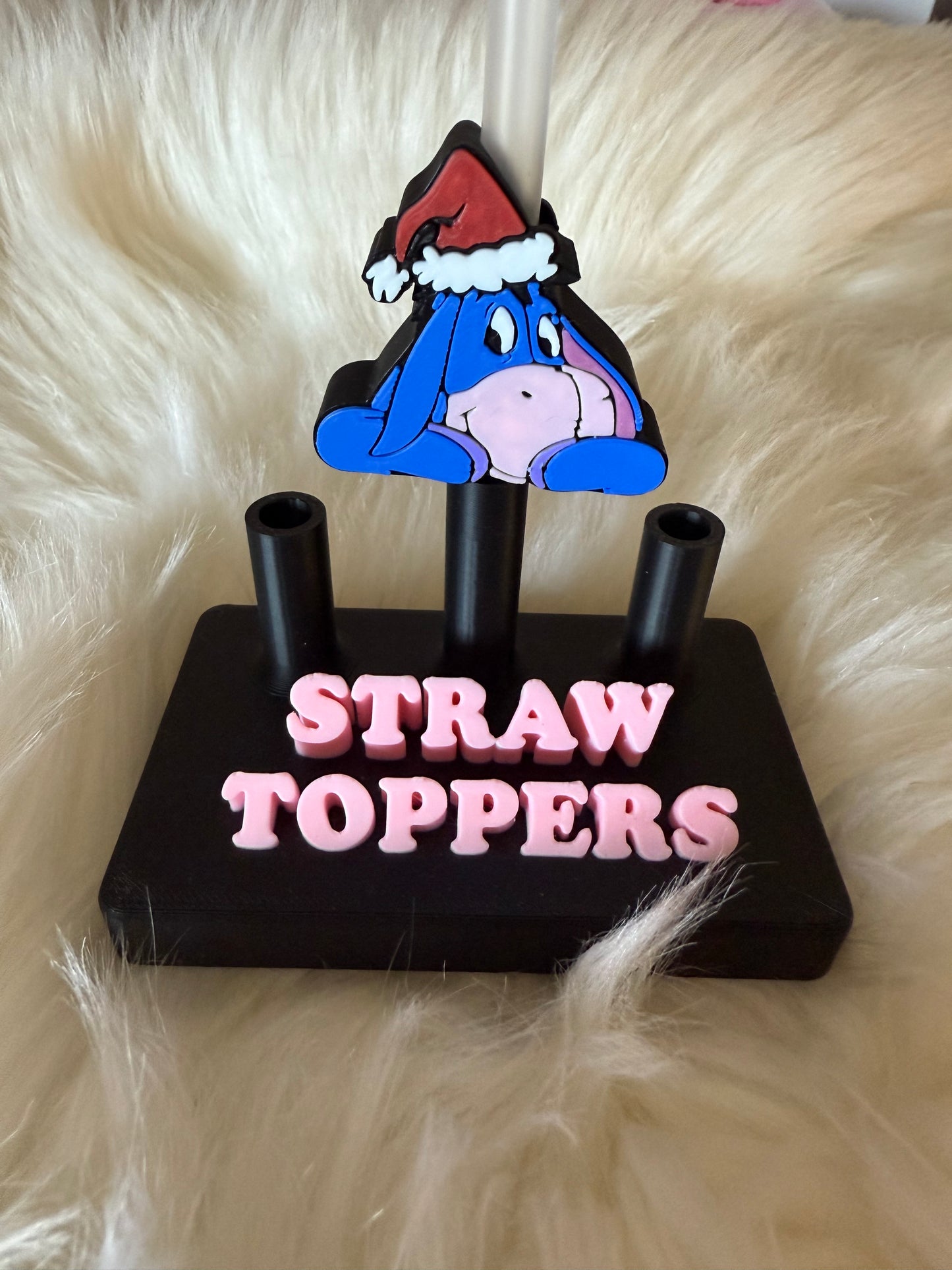 Eeyore Santa Straw Topper