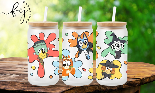 Bluey Splatter Halloween