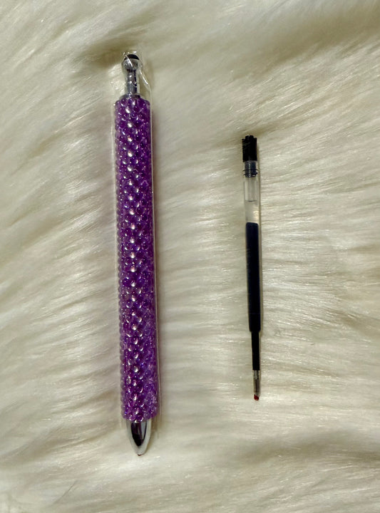 Purple Blinged Pen