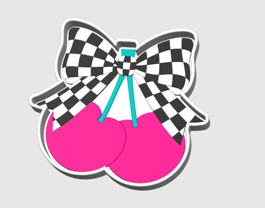 Checkered Cherry Trinket Tray