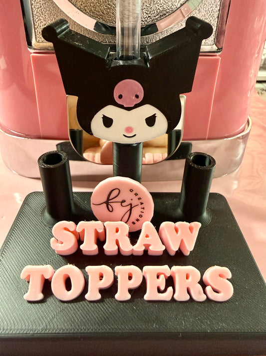 Kuromi Straw Topper