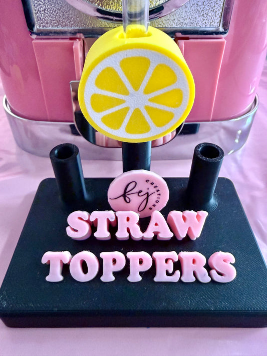 Lemon Slice Straw Topper