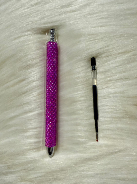 Fuchsia Blinged Pen