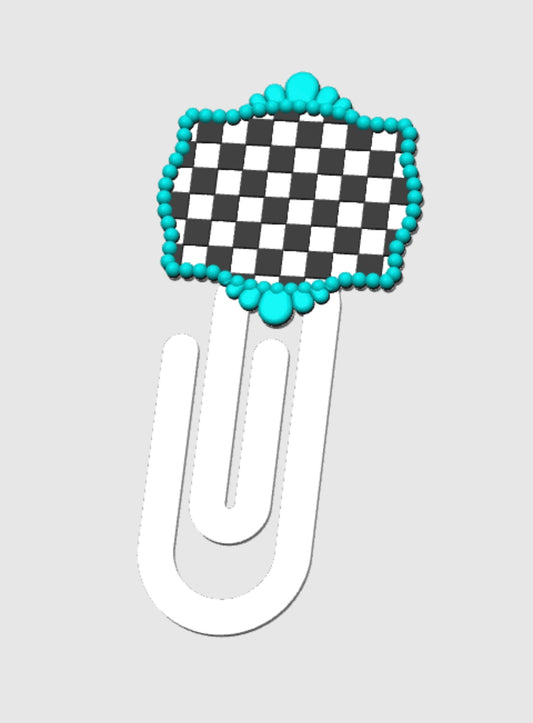 Checkered Frame Paper Clip