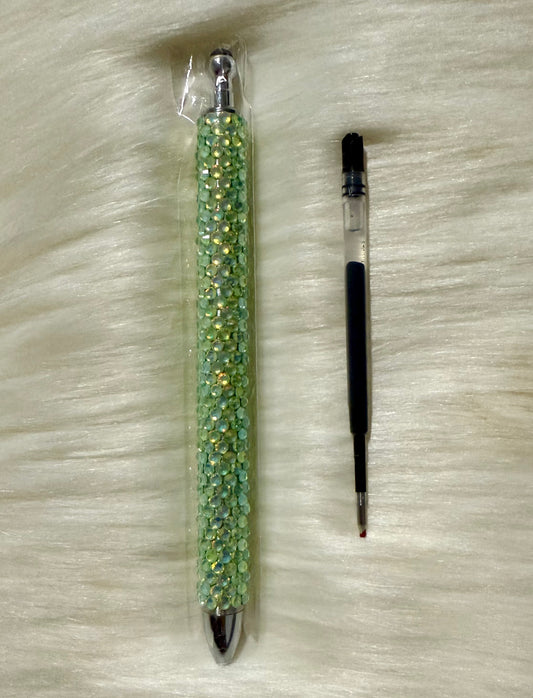 Sour Apple Blinged Pen