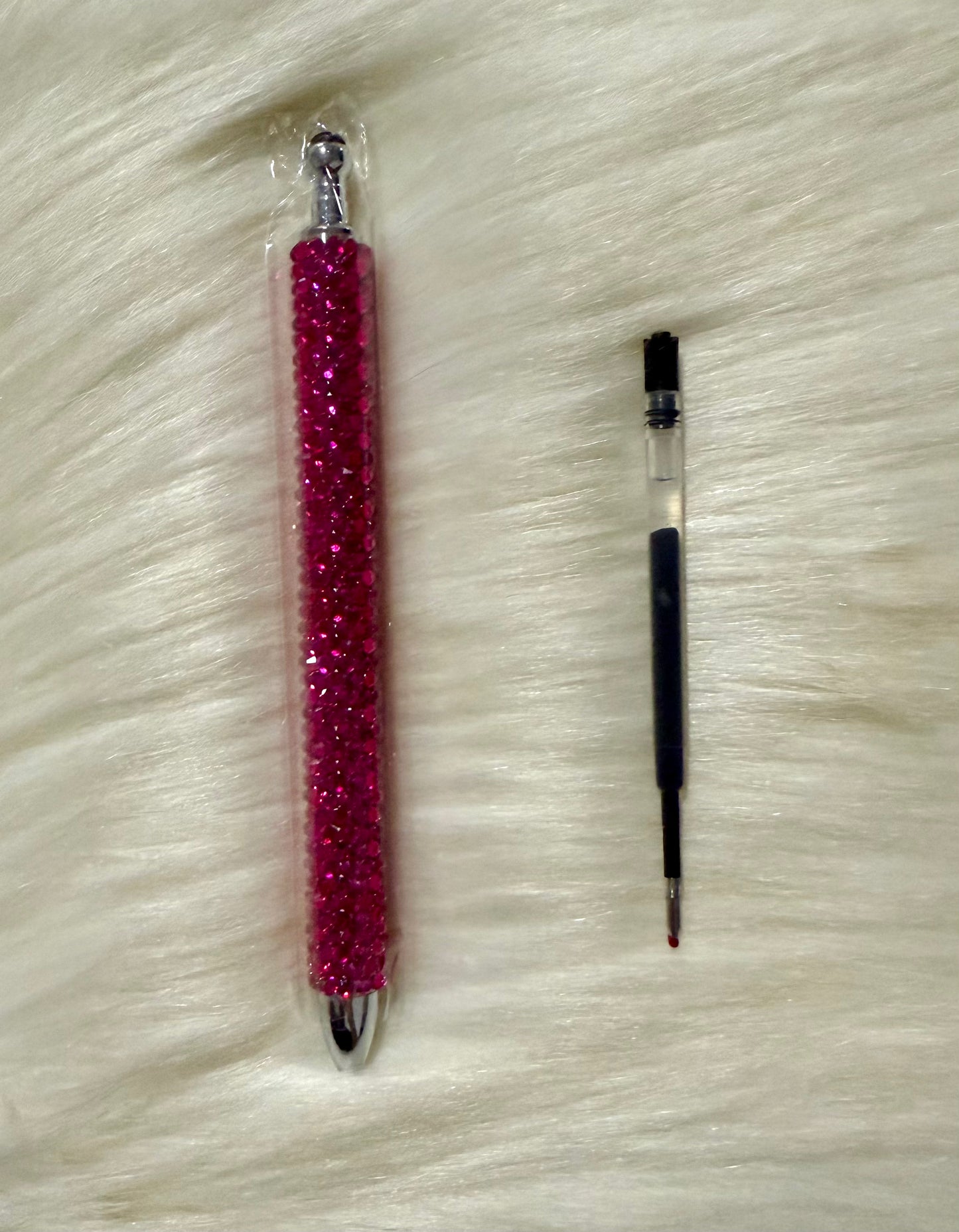 Raspberry Blinged Pen