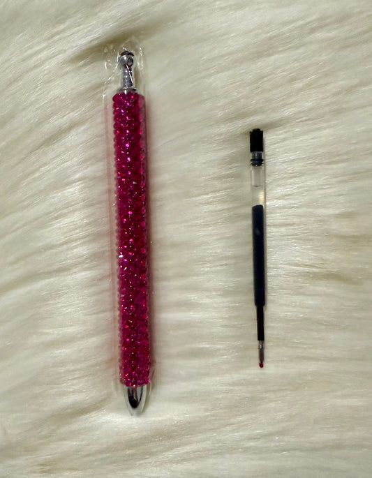 Raspberry Blinged Pen