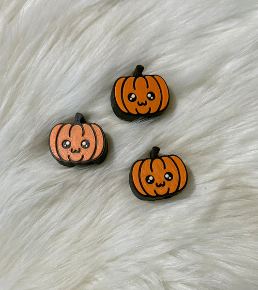 Cute Pumpkin Straw Topper