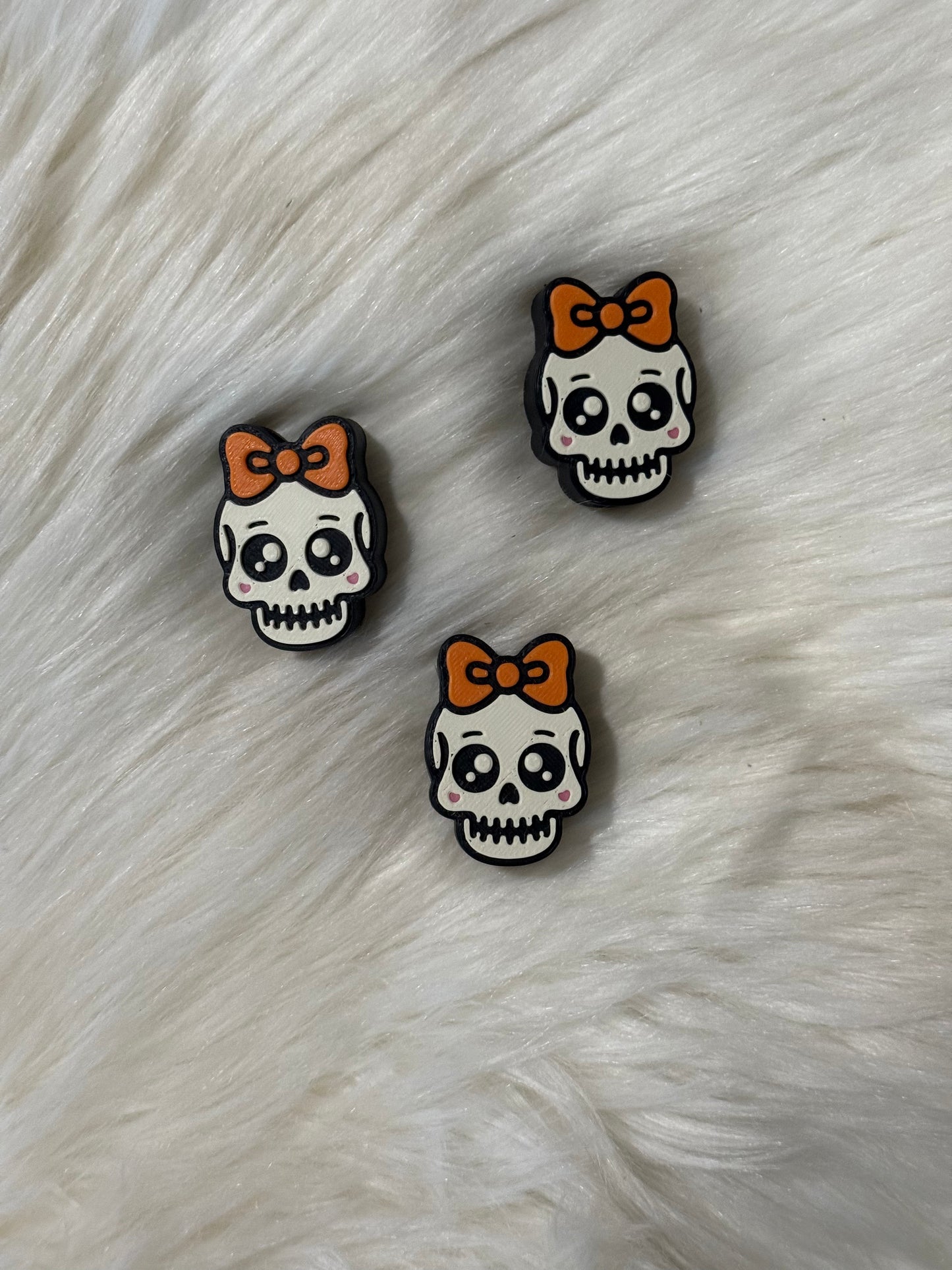 Cute Skull Straw Topper