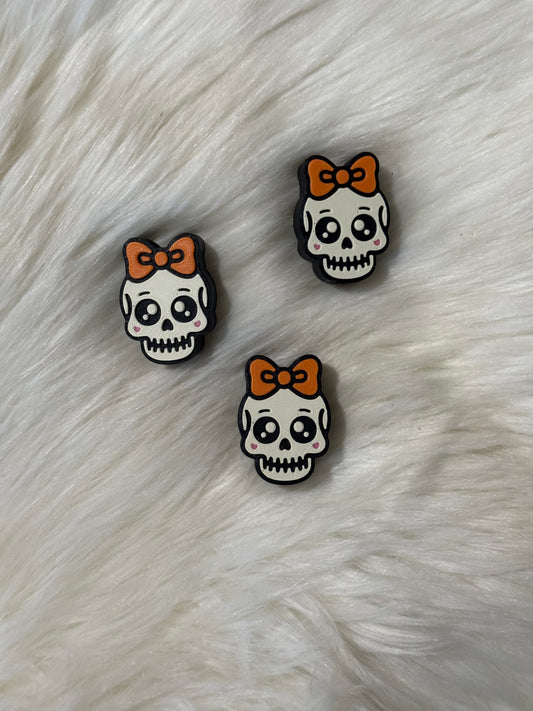 Cute Skull Straw Topper