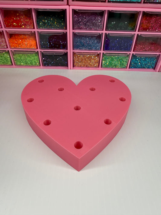 10 Pen Stand Pink Heart